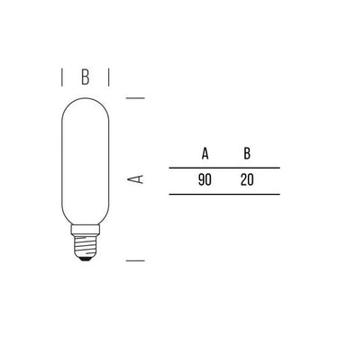 Tubolare T20 Stick 470lm 4,5W E14 CW